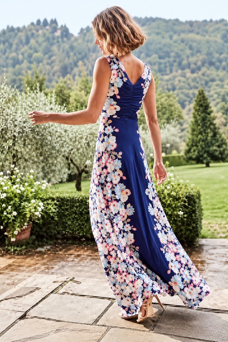 Boden Georgia Maxi Dress Imperial Blue Blossom Floral Women’s 8